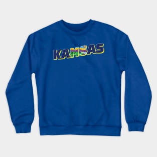 Kansas vintage style retro souvenir Crewneck Sweatshirt